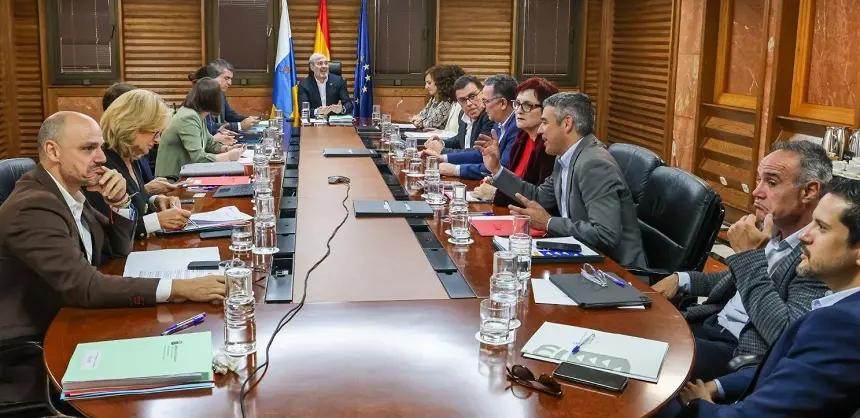 Imagen del encuentro del Consejo Político de este lunes.