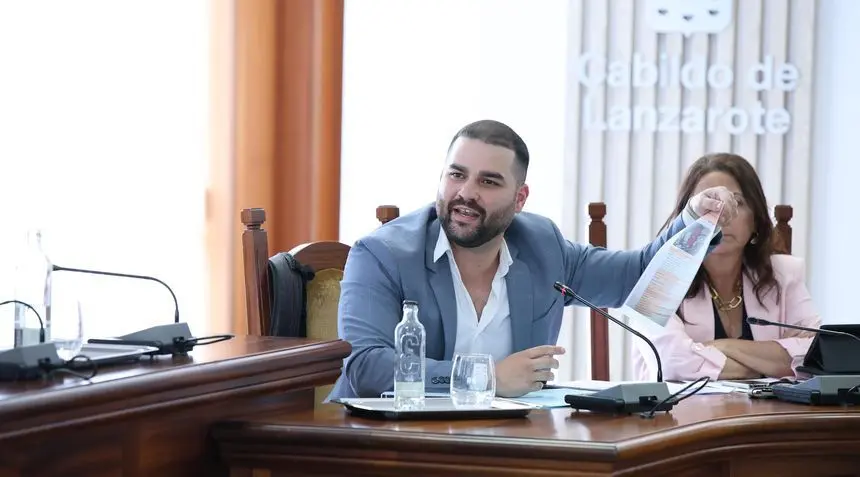 Jesús Machín replicando este martes al PSOE por las acciones vinculadas con la desclasificación de camas