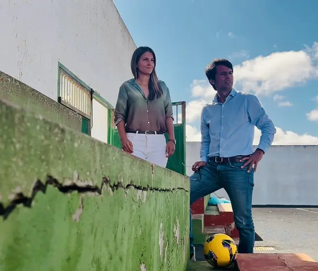 Los concejales Jenifer Galán y Marcos Bergaz (PSOE)