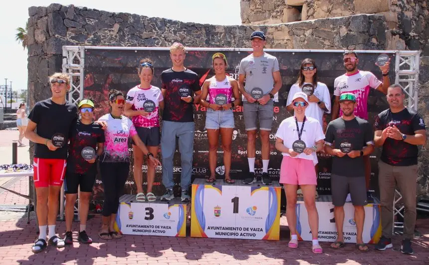 El podio de los ganadores de todas las categorías