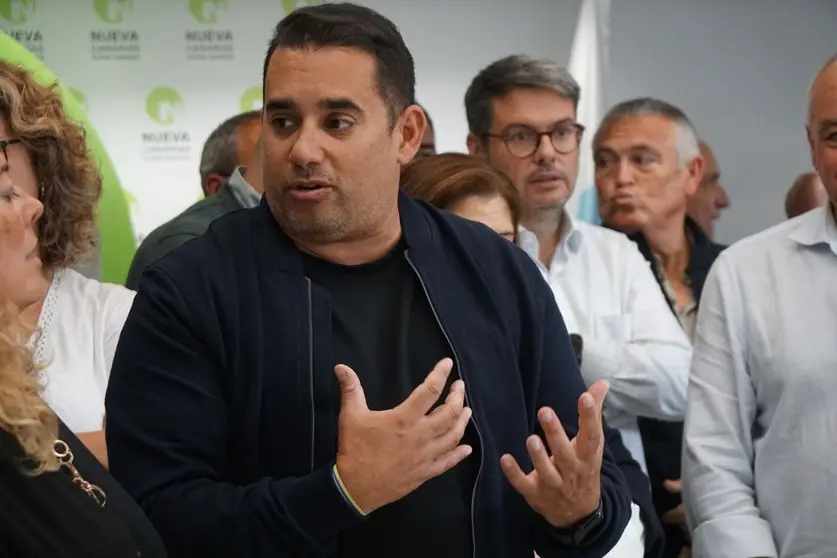Yoné Caraballo este sábado en el encuentro de la Ejecutiva de Nueva Canarias