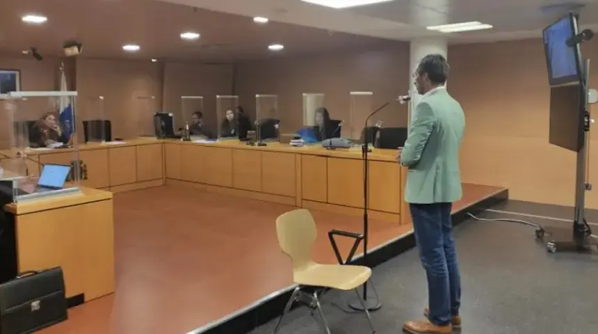 Pedro San Ginés declarando en una de las numerosas causas judiciales que ha tenido y que ha ido ganando de forma reiterada. 