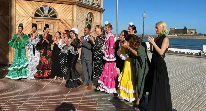Imagen del alcalde de Arrecife en uno de los actos que se organizaron durante la Feria de Abril.