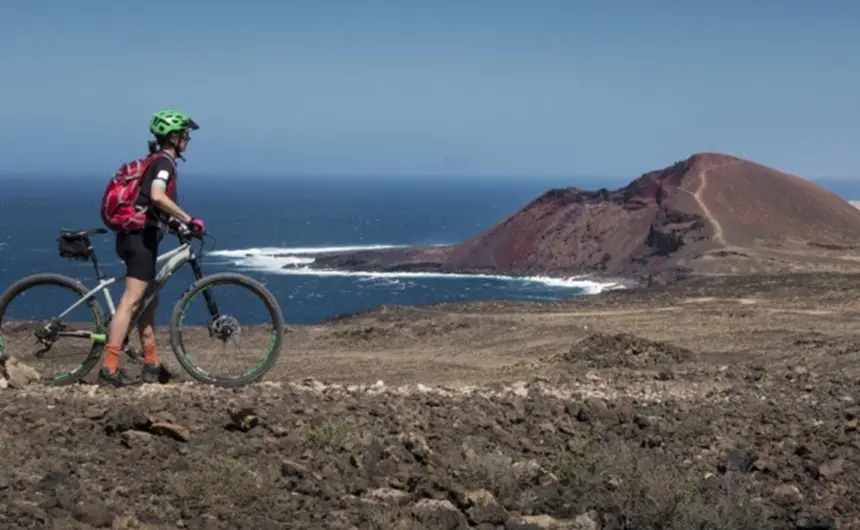 Participante de una prueba deportiva en Lanzarote.