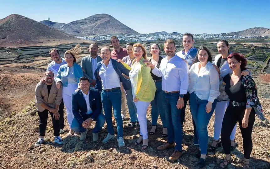 El grupo de CC en Tinajo este jueves