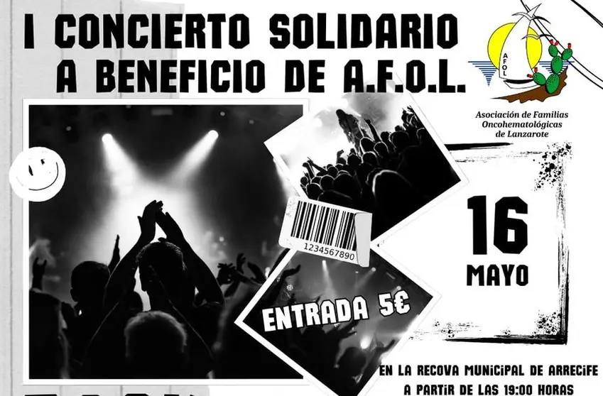 Imagen del cartel anunciador del concierto.