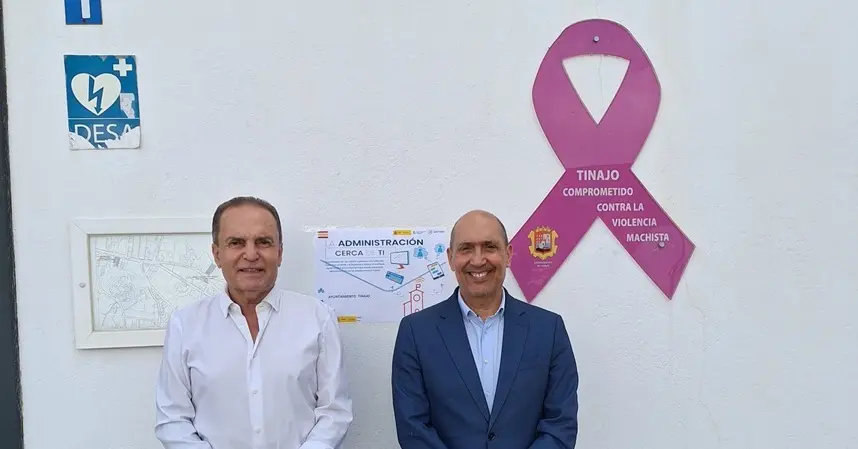 Pedro Viera junto a Jesús Machín.
