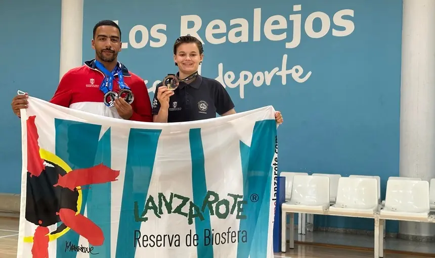Karatekas del Club PoliArrecife.