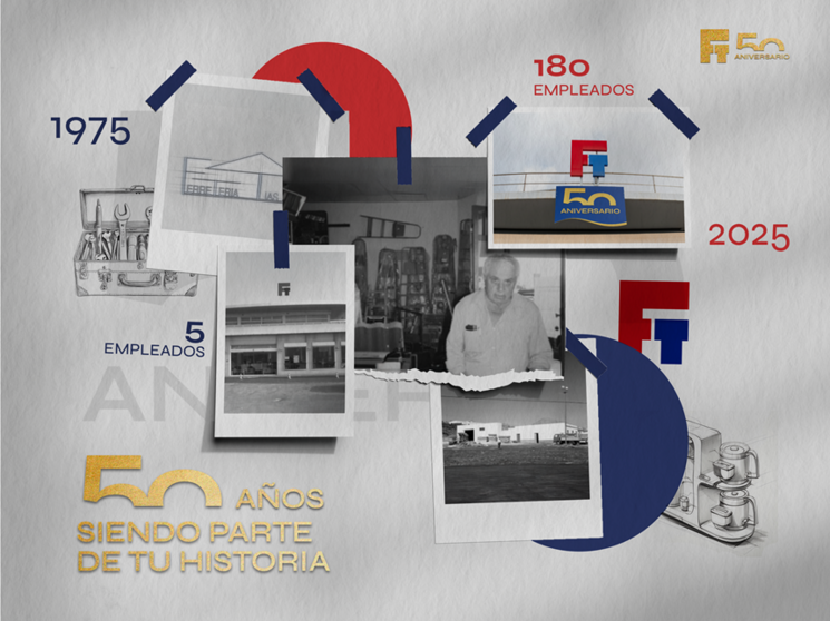 Imagen de felicitación del Ayuntamiento de Tías a la Ferretería de Tías.