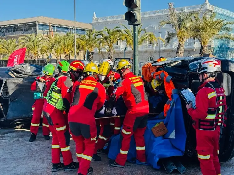 Bomberos del Consorcio en el encuentro Nacional de Rescate de Accidentes de Tráfico y Trauma