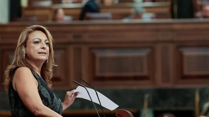 Cristina Valido en el Congreso de los Diputados.
