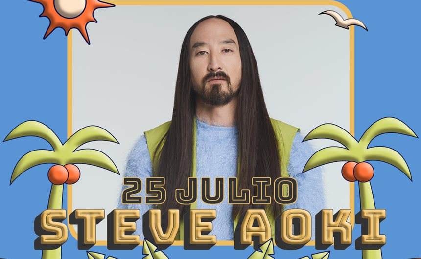 Imagen promocional de Steve Aoki.