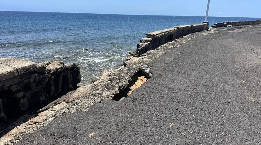 Muelle comercial de Arrecife en la actualidad.