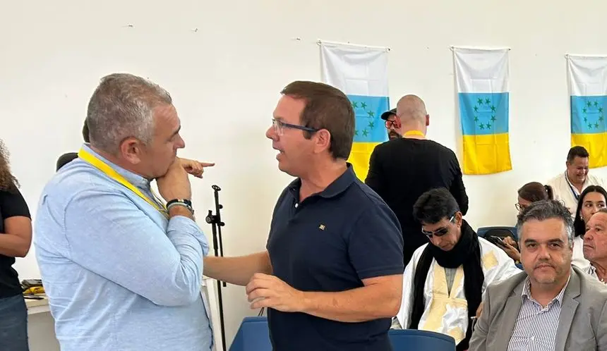 Antonio Morales este fin de semana durante la celebración del congreso de Coalición Canaria