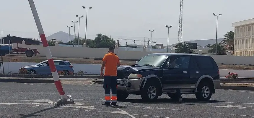 El conductor sólo sufrió el susto tras el impacto