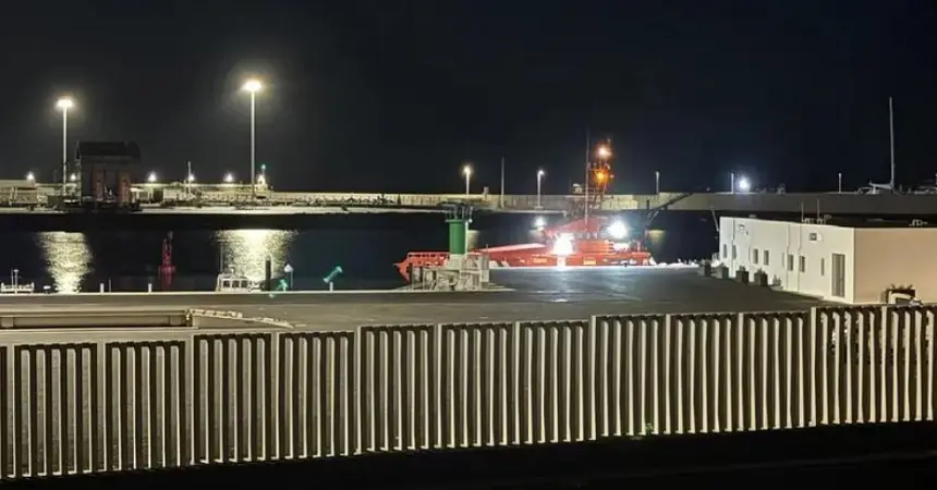 Imagen de una salvamar en Puerto Naos. 