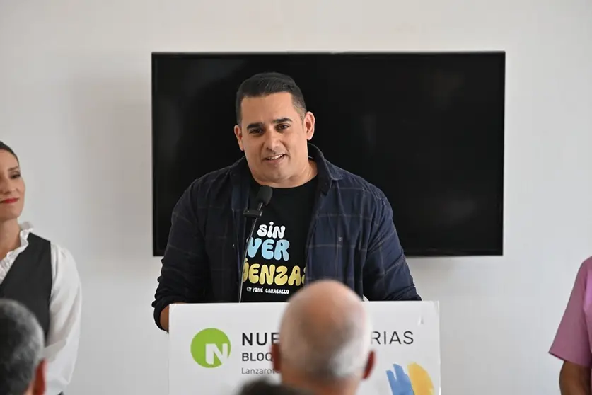 Yoné Caraballo en un encuentro de NC-BC
