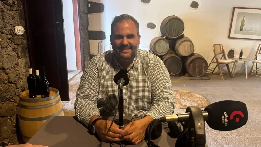 Samuel Martín en un momento del programa llevado a cabo con motivo de la Wine Run.