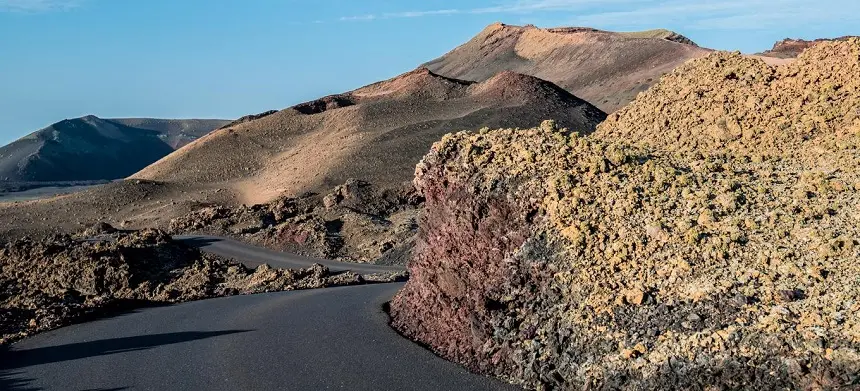 Imagen de la ruta en las Montañas del Fuego.