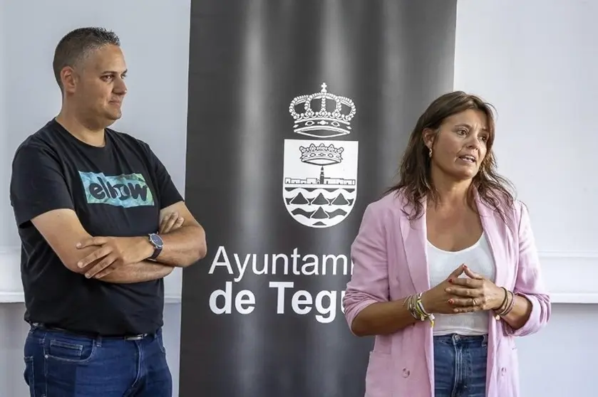 Olivia Duque junto a Andoni Machín.