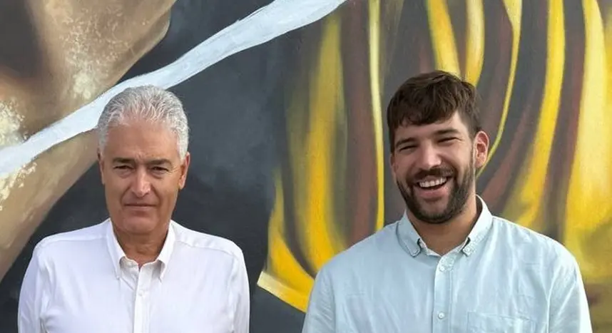 José Juan Cruz junto a Ismael Cruz.