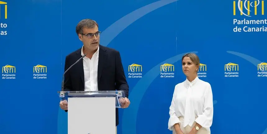 Fernando Enseñat durante su comparecencia ante los medios