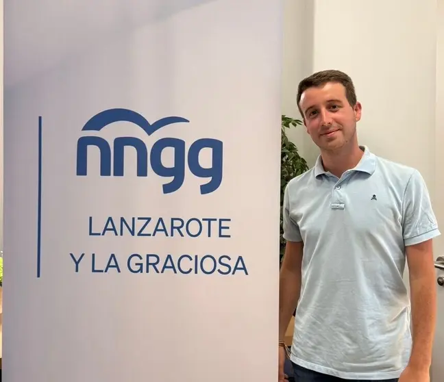 El secretario general de NNGG de Lanzarote y La Graciosa, Pedro Cabrera