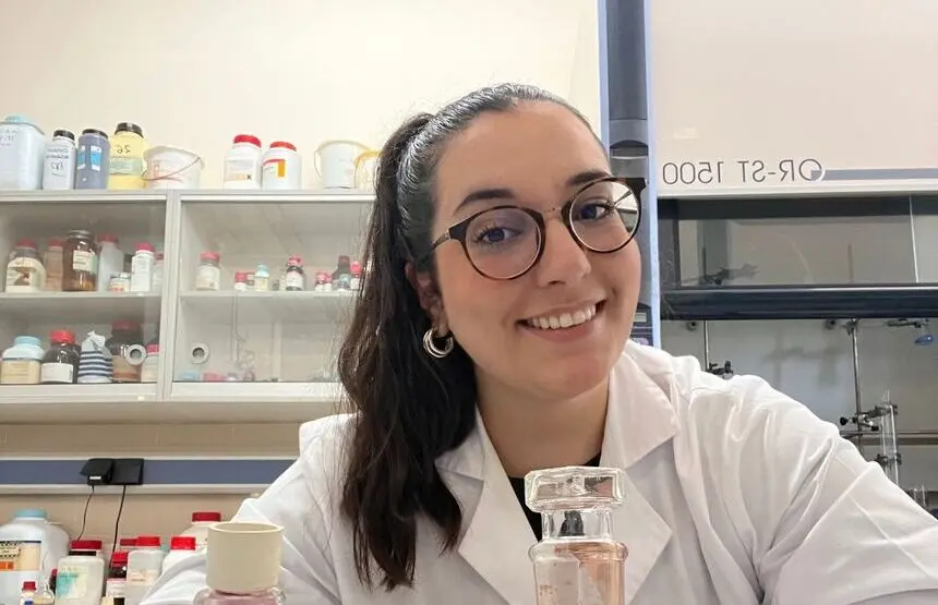 Claudia Cabrera, estudiante de química.