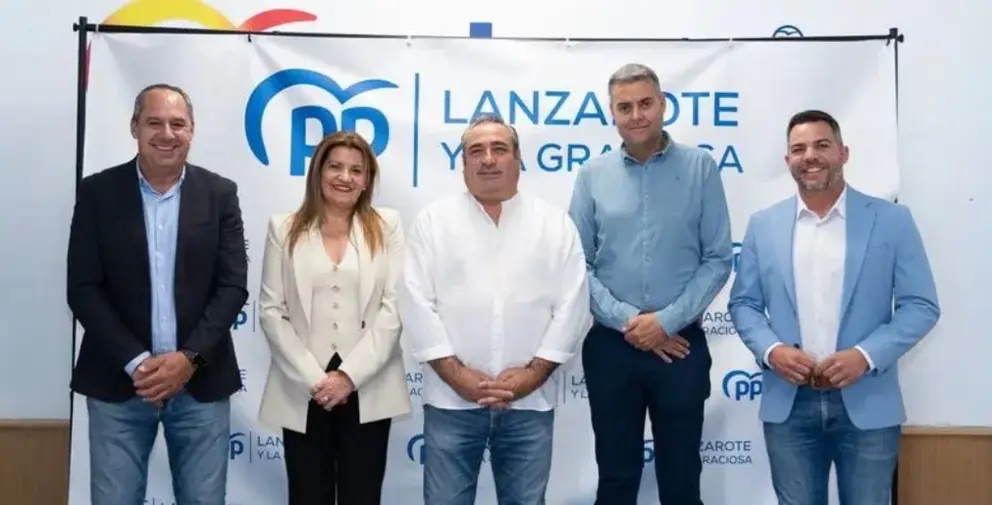 Imagen de los consejeros del PP en el Cabildo de Lanzarote.