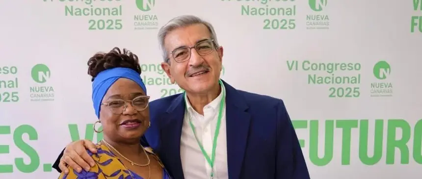 Román Rodríguez en el congreso nacional de NC.