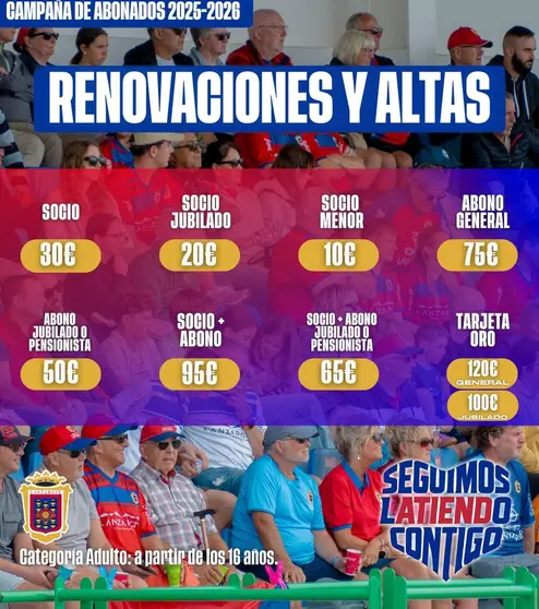 Cartel. Campaña de Abonos UD Lanzarote