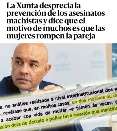 Foto de El diario sobre la noticia de Xunta.