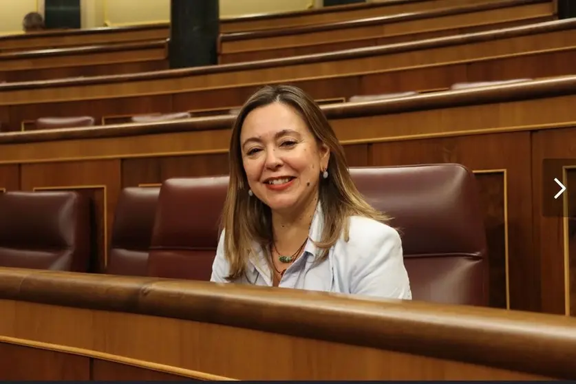 María Dolores Corujo en el Congreso de los Diputados.