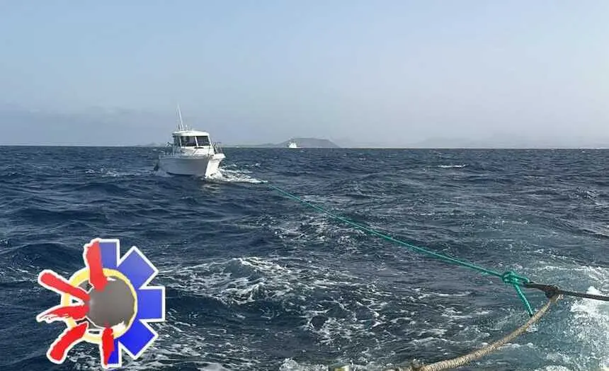 Imagen de la embarcación rescatada.