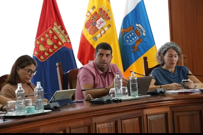 Benjamin Perdomo en el Cabildo de Lanzarote.