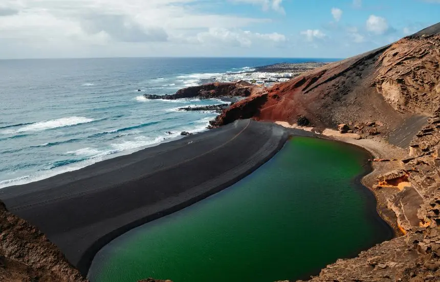Imagen del Charco de Los Clicos, en el sur de Lanzarote.