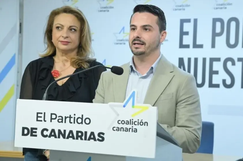Rueda de prensa de Cristina Valido y David Toleoo.