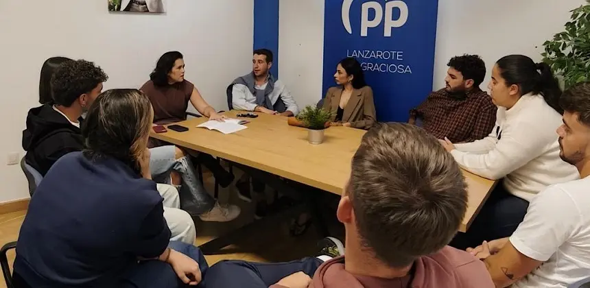 Imagen de un encuentro de las Nuevas Generaciones del PP en Lanzarote.