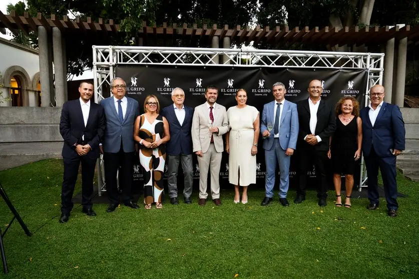 Acto de conmemoración de Bodegas El Grifo en Tenerife.