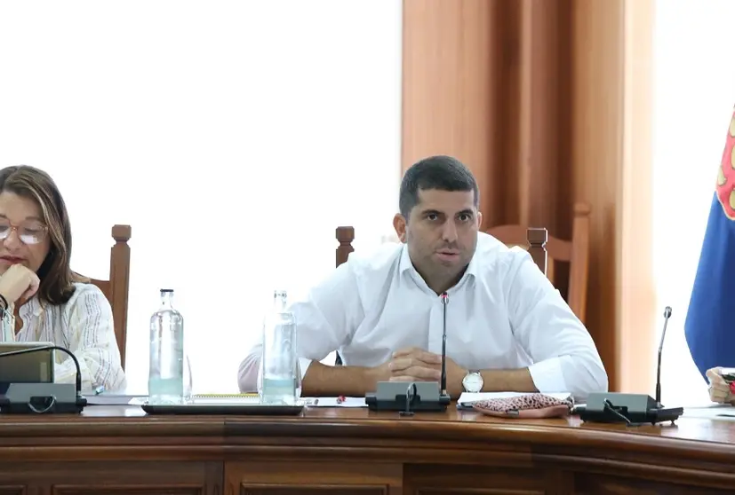 Benjamín Perdomo este viernes en el Cabildo de Lanzarote.