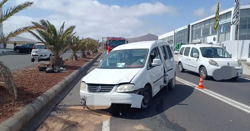 Así quedó el vehículo tras el accidente.