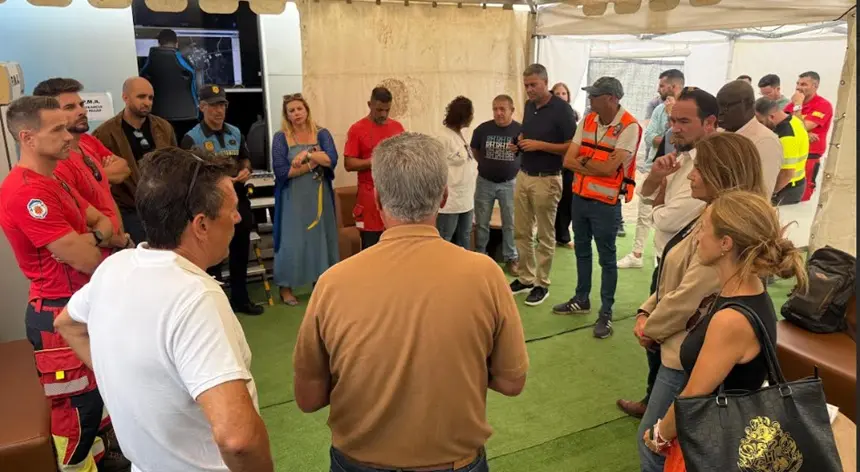 Momento de la reunión entre el Consorcio y los ayuntamientos.