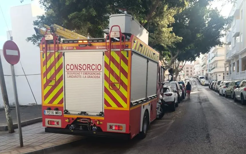 Imagen del lugar en el que actuaron los bomberos