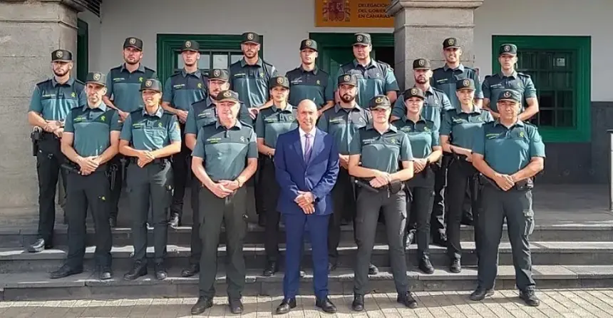 Imagen de una de las recientes presentaciones de agentes en prácticas en Lanzarote. 