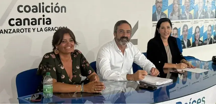 Olivia Duque, Pedro San Ginés y Abigail González en una imagen de archivo.