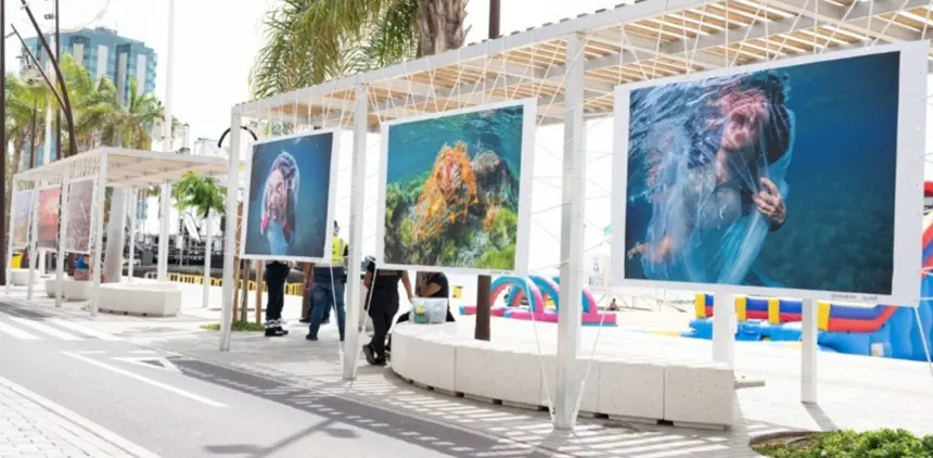 Imagen de alguna de las impactantes fotografías de la exposición.