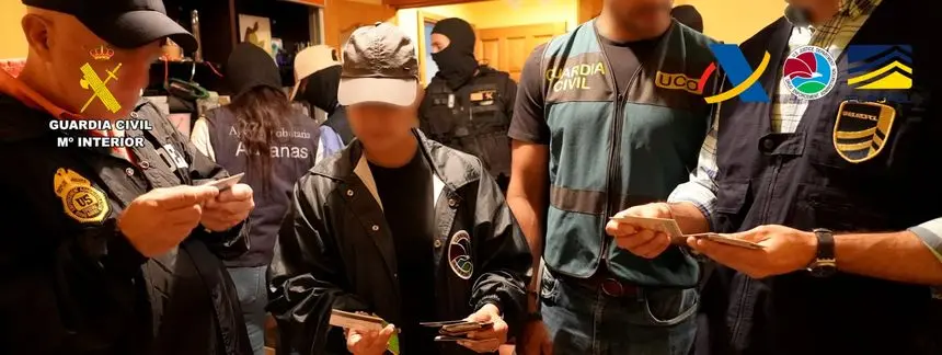Material incautado en la Operación Silbo.