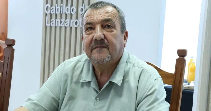 Miguel Ángel Jiménez este viernes en el pleno del Cabildo