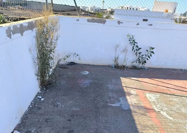 Imagen de cómo se encuentra una de las canchas