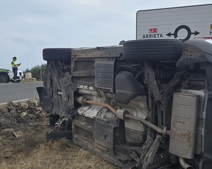 Así quedó el vehículo tras el accidente